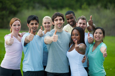 Photo of a group of freelance fitness professionals, exercise instructors and wellness coaches.