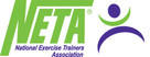 Logo for international fitness certifying organization - NETA